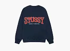 Stussy Burly Threads Crew  Navy