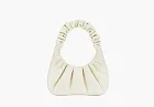 JW PEI Gabbi Ruched Hobo Handbag White