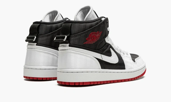 Air Jordan 1 Mid SE Utility WMNS Canvas White Black Gym Red 