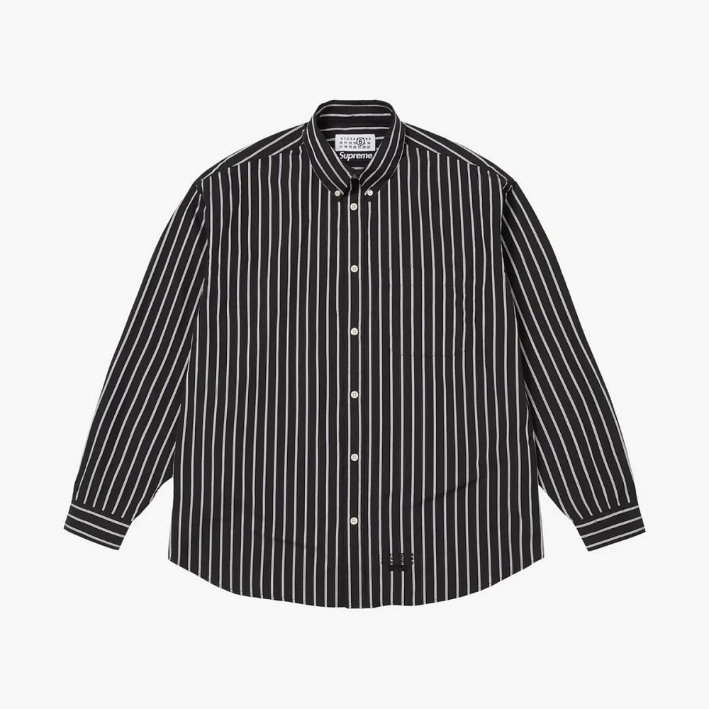 Supreme x MM6 Maison Margiela Stripe Shirt Black