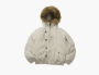 Nothomme Monterest N2B Windproof Detachable Fur Collar Down Jacket Sand Bone White 