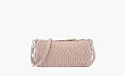 MIU MIU Matelassé Crossbody Bags Wallets Egg White Stone Color