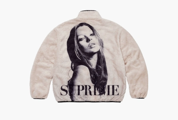 Supreme Kate Moss Fleece Jacket Natural 