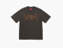 Supreme Flocked Washed S/S Top "Black" 