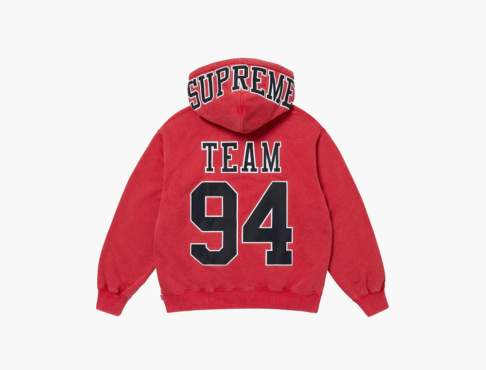 Supreme Team 94 Hooded Sweatshirt Red