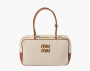 Miu Miu Canvas bag Beige/Brandy 