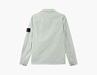 Stone Island Ogranic Cotton Stretch Broken Twill Overshirt Sage Green