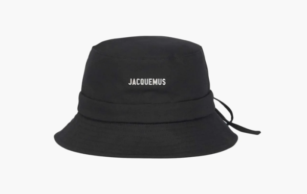 Jacquemus Le Bob Gadjo Bow Bucket Hat Black 