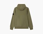 Stone Island Organic Cotton Fleece Hoodie Military Green