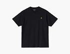 Carhartt WIP Chase T-Shirt Black Gold Logo