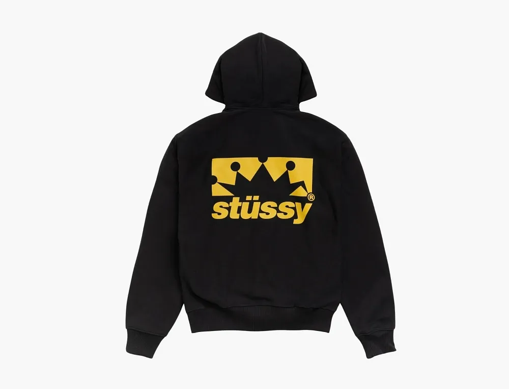 Stussy Box Crown Zip Hoodie Black