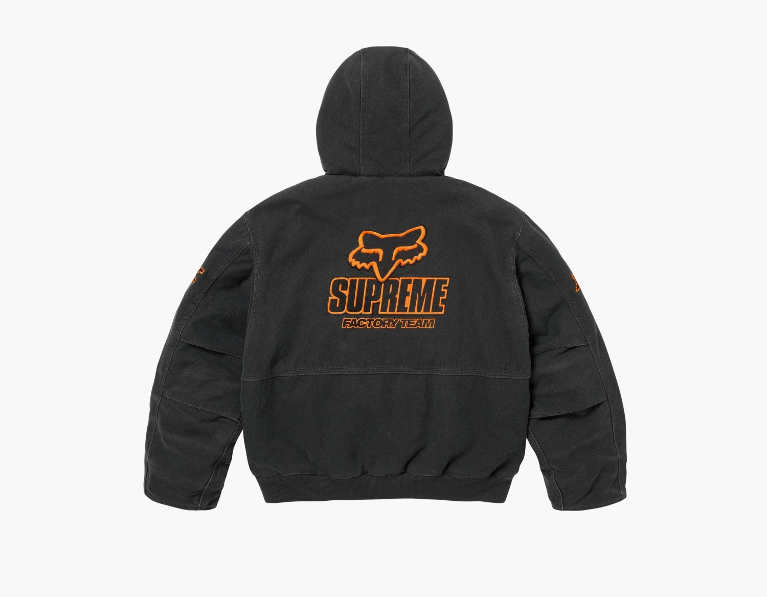Supreme x Fox Racing Hooded Work Jacket Black 