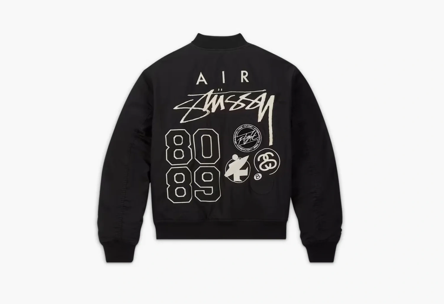Stussy x Nike Reversible Varsity Jacket Black/Sail 