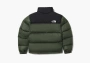 The North Face Logo Nuptse Puffer Jacket Green 