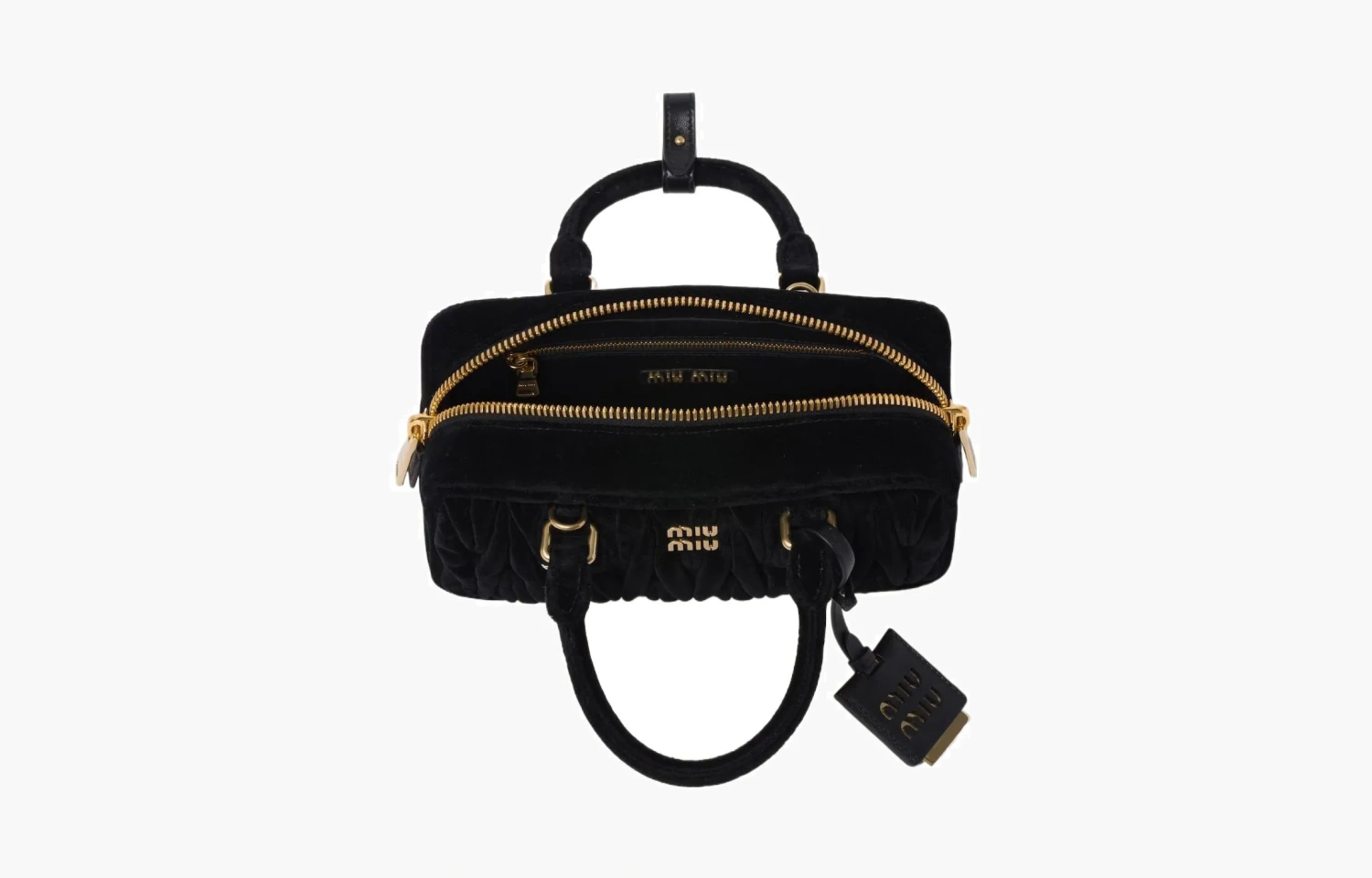 Miu Miu Arcadie Matelasse Tote Bag "Black" 