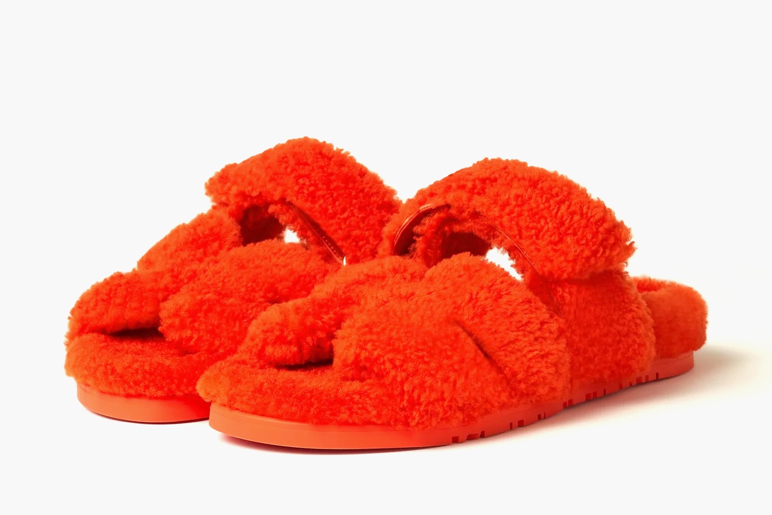 фото Hermes Chypre Slide Slippers Women's "Orange" (Hermes)-H222196Z H6