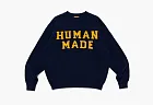 Human Made Polar Bear Crew Neck Knitted Jumper Navy