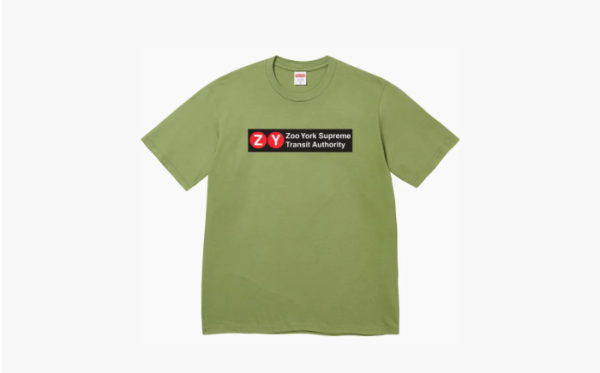 Supreme Zoo York Transit Tee Olive 
