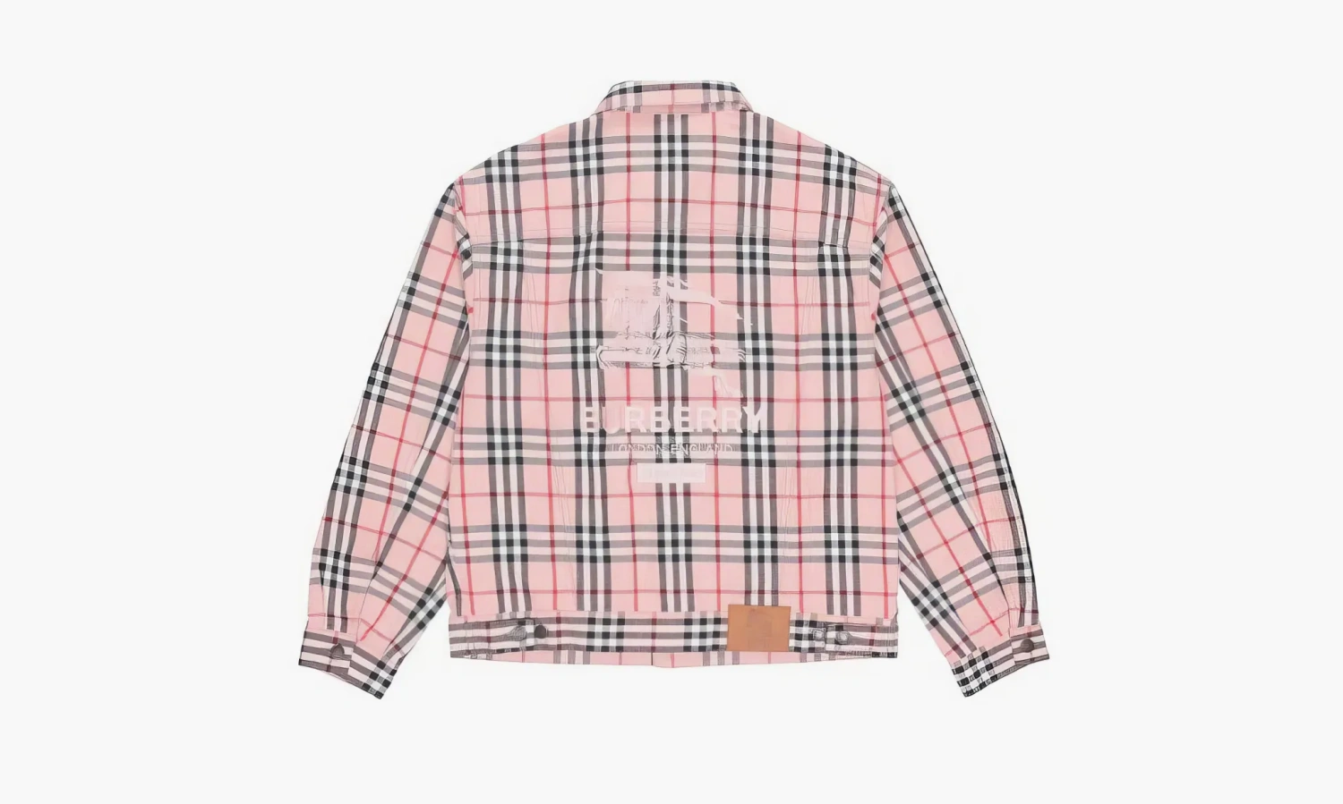 Supreme X Burberry Trucker Jacket Pink 