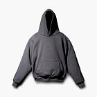Yeezy X GAP X Balenciaga Logo Shrunken Hoodie Grey