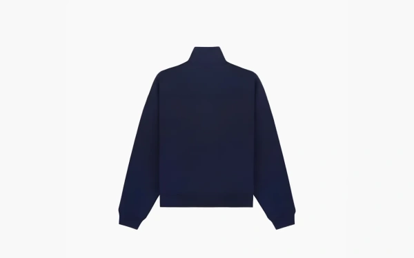 SPORTY & RICH Jfk Quarter-zip Sweatshirt Marine Blue 