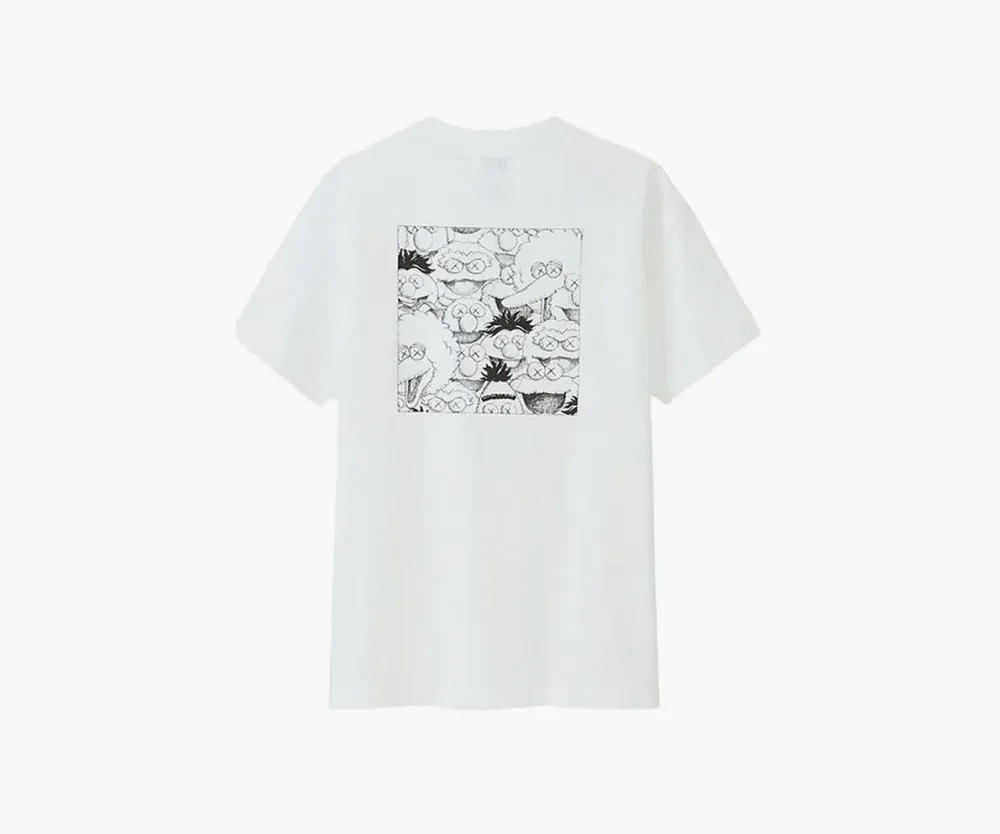 Kaws x Uniqlo x Sesame Street XX Pocket Tee White