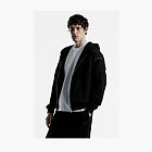 WYSION ZIP HOODIE ONYX BLACK