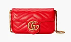 Gucci Gg Marmont Super Mini Bag Hibiscus Red