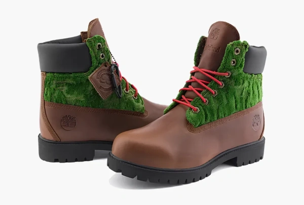 Timberland Heritage Black Pioneers 6 Inch Waterproof Boots Medium Brown Full Grain 