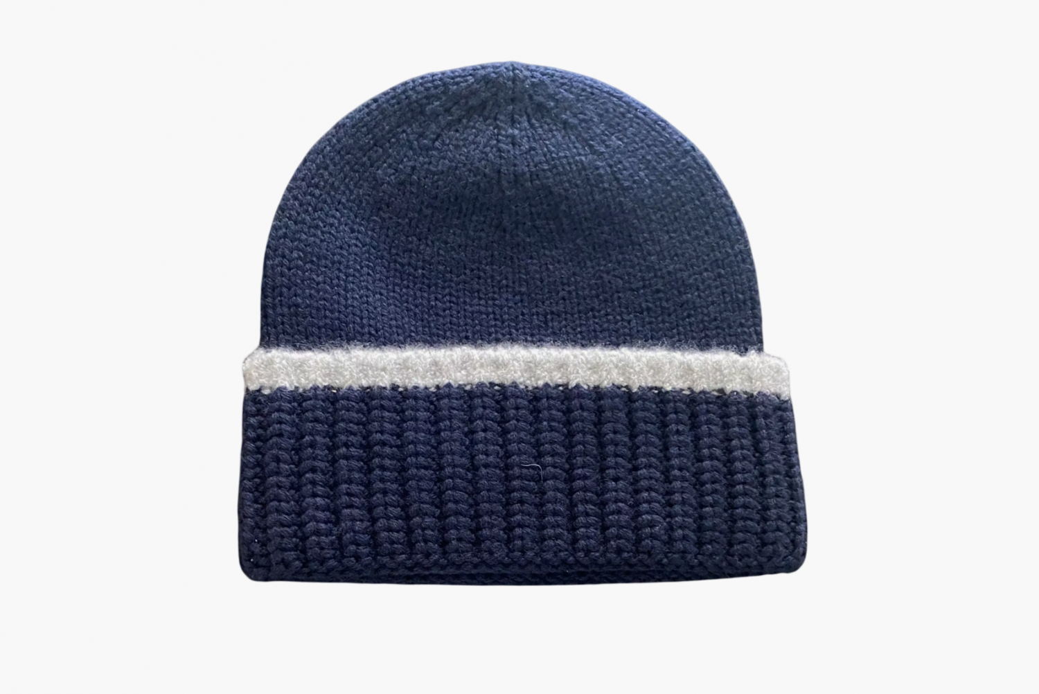 Chanel Beanie Hat Wool "Navy Blue" 