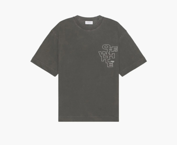 Off-White Outline Arrow Skate Short-Sleeve Tee Black/White 