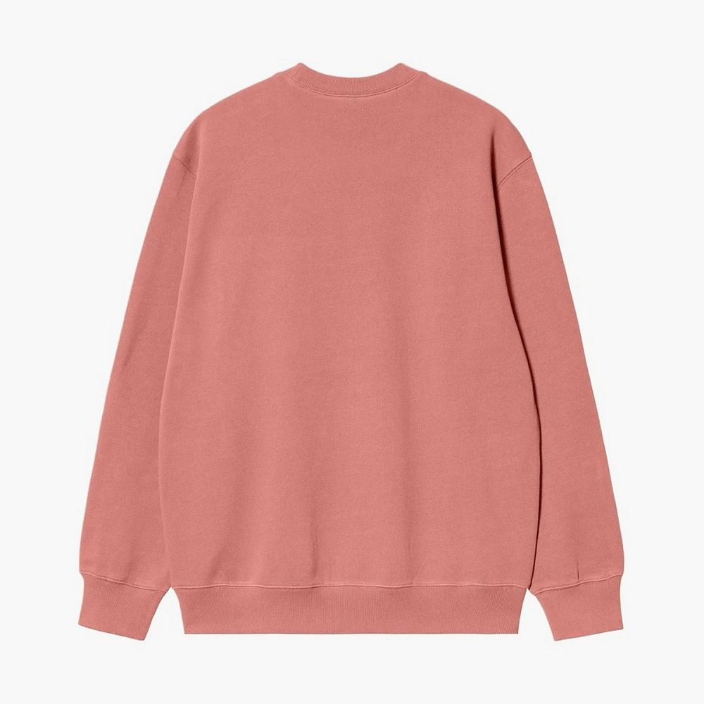 Carhartt WIP Sweatshirt Rose Pink Logo