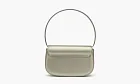 Diesel 1DR Shoulder Bag Metallic Leather Grey