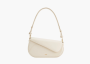JW PEI Addisyn Faux Suede Panel Shoulder Bag White 