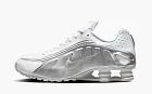 Nike Shox R4 White Metallic Silver