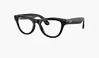 Ray-Ban Meta Skyler Sunglasses Shiny Black / Clear Transitions Amethyst (Size 52)