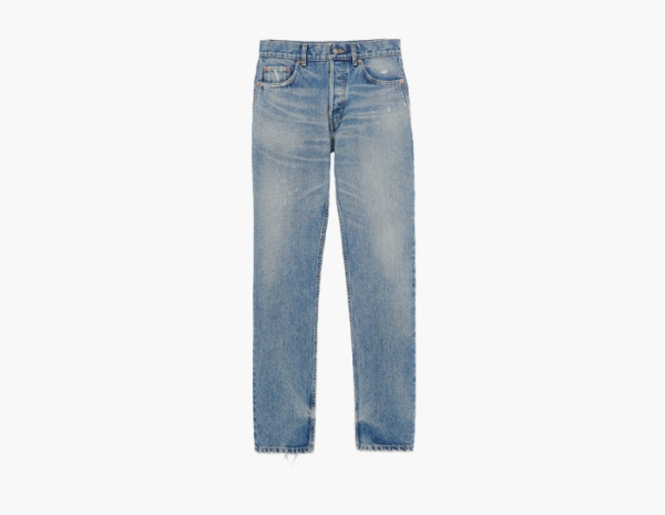 Saint Laurent Straight Leg Jeans Denim 