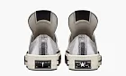 Rick Owens X Converse Drkshdw Turbodrk Chuck Taylor All-star 70 Ox Silver White