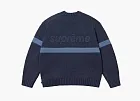 Supreme Tonal Appliqué Sweater Navy