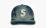Supreme Cordura Denim S Logo 6-Panel Bleached Indigo 