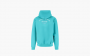 Sporty & Rich Logo Printed Long Sleeved Hoodie "Turquoise" 