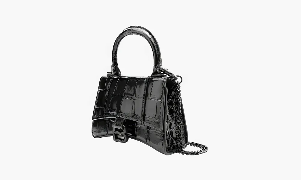 Balenciaga Hourglass Handbag Black
