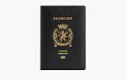 Balenciaga Passport Holder in Black