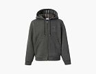 Burberry Letter Graphic Cotton Blend Hoodie Charcoal Grey