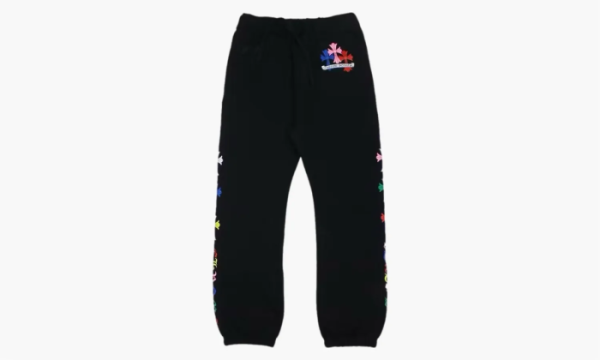 Chrome Hearts Multicolor Cross Sweatpants Black 
