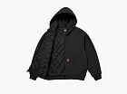 Supreme x Dickies Quilted Lined Zip Up Hooded Sweatshirt Black