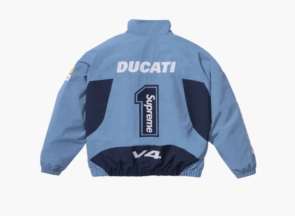 Supreme x Ducati Track Jacket Light Blue 
