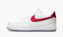 Air Force 1 LO '07 WMNS "Satin White Varsity Red" 