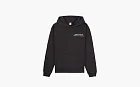 Sporty & Rich New Drink More Water Cotton Hoodie Black