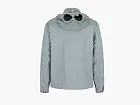 C.P. Company Flatt Nylon Mixed Goggle Overshirt Silver Blue